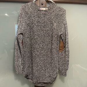 Women’s black and white sweater